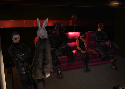 [Left to Right] Feat. Myr, Lihli, Delkling, &amp; Radlia @ The Black Menagerie